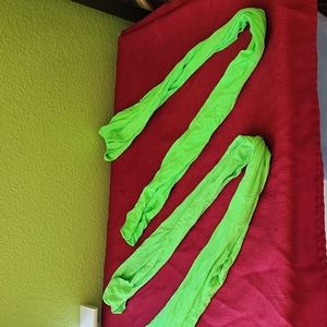 Electric green legwear